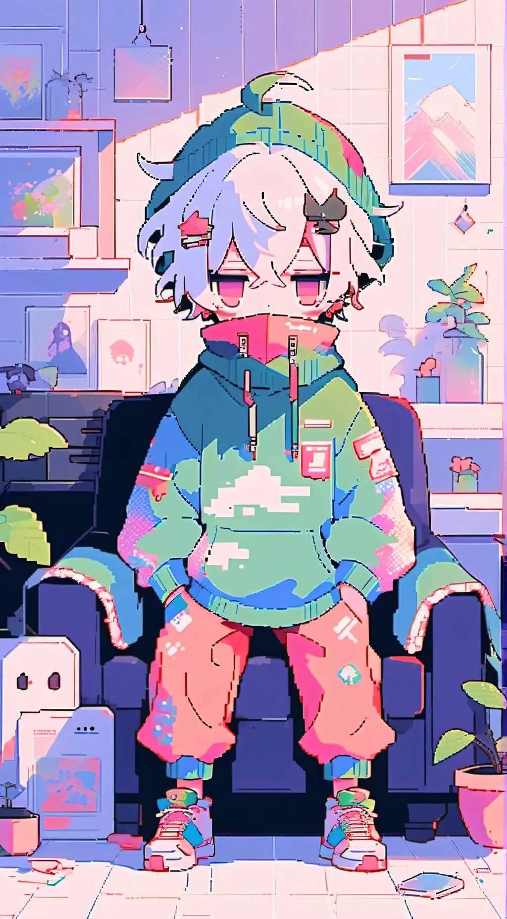 ai character: Bombshell background