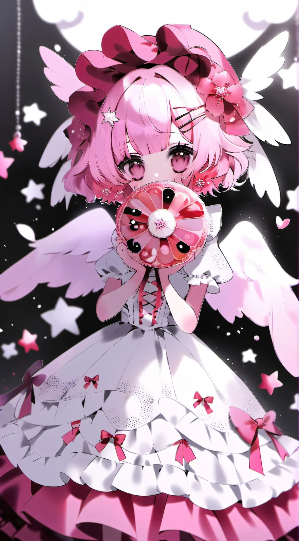 ai character: rose background