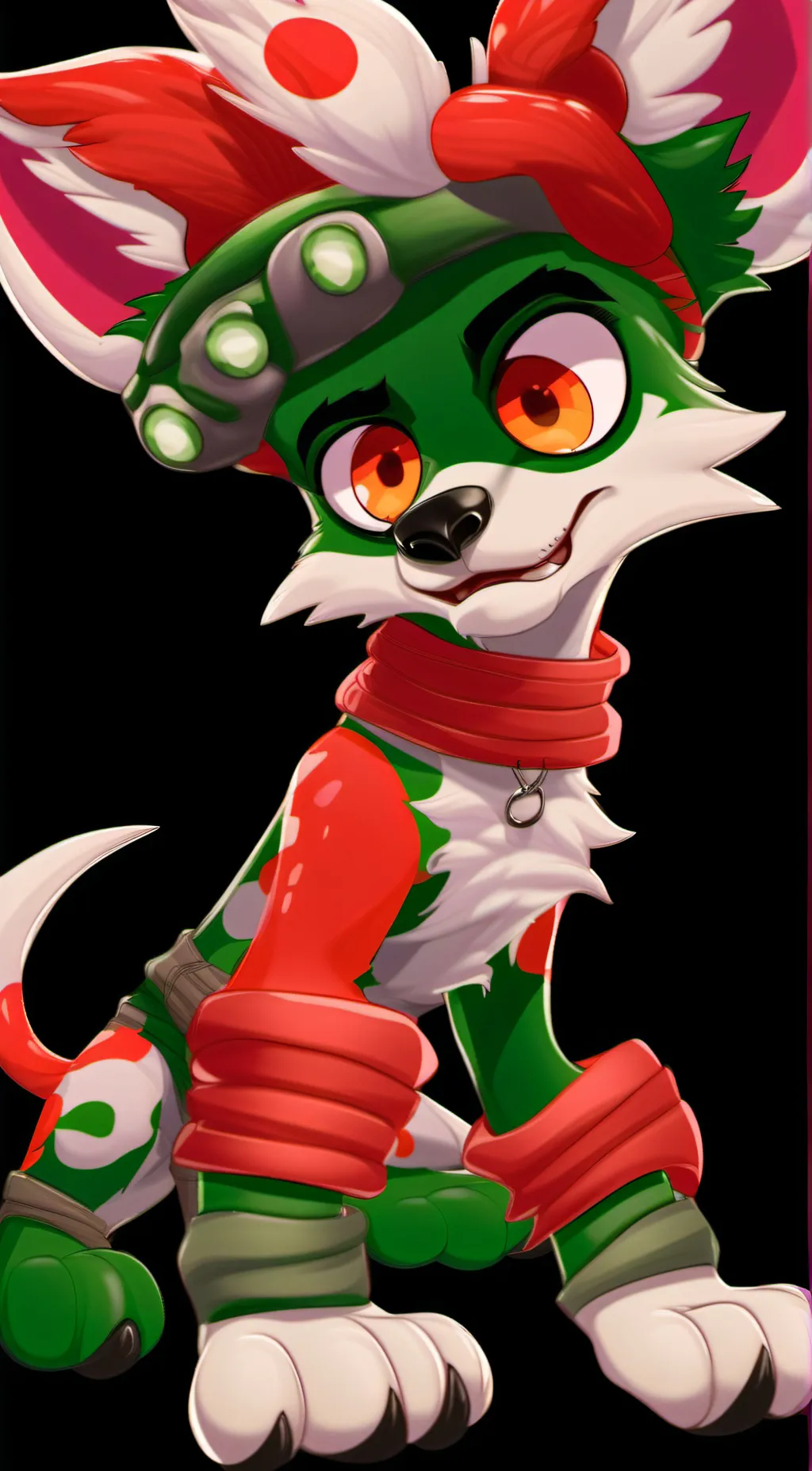 ai character: paws dog background