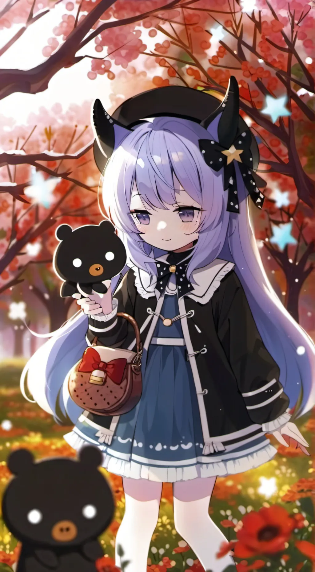 ai character: moon background