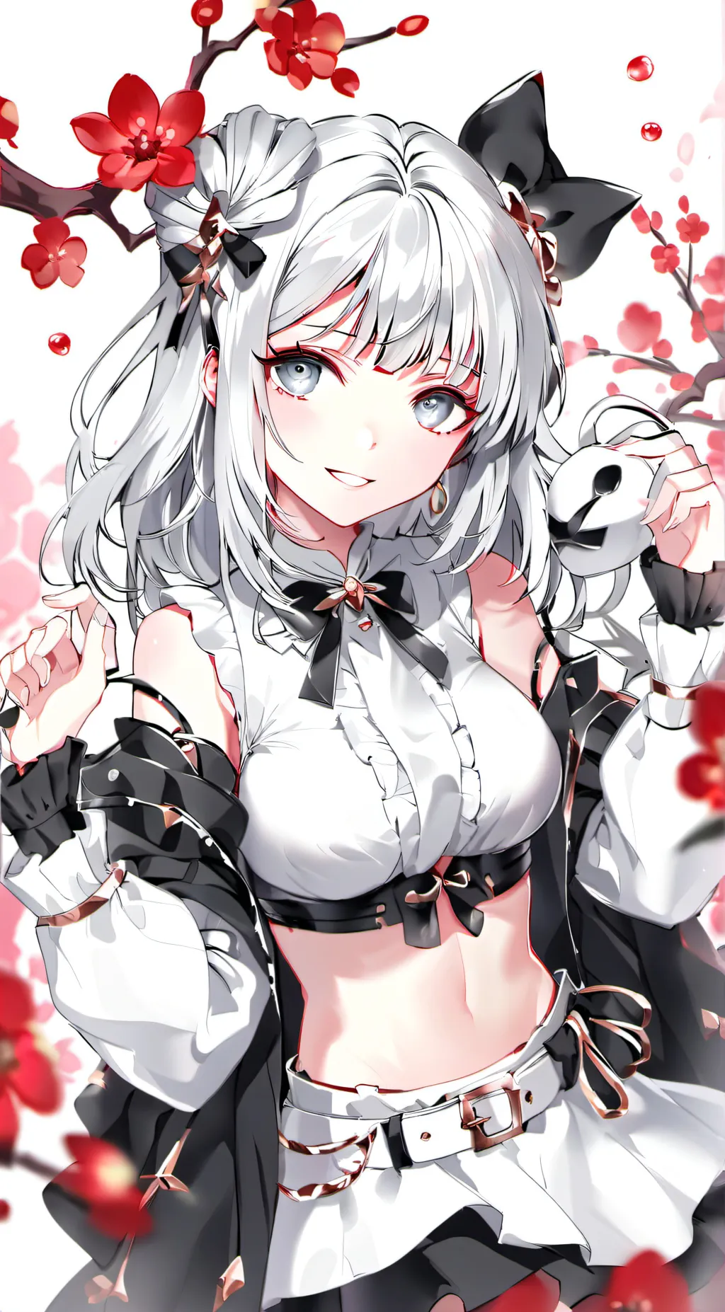 ai character: Lovely flowers background