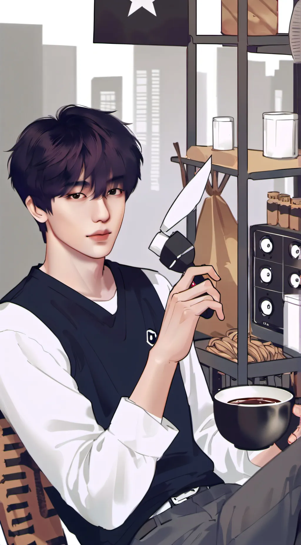 ai character: miles background