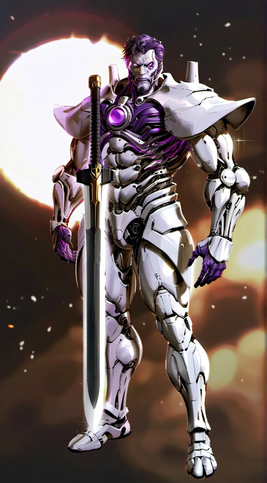 ai character: ghost Titan  background