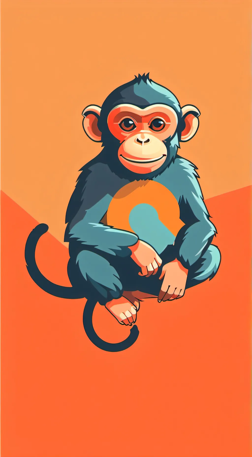 ai character: monkey  background