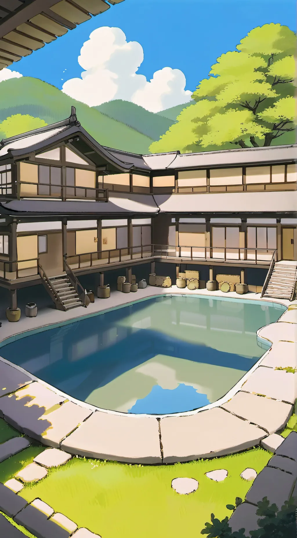 ai character: demon slayer pool background