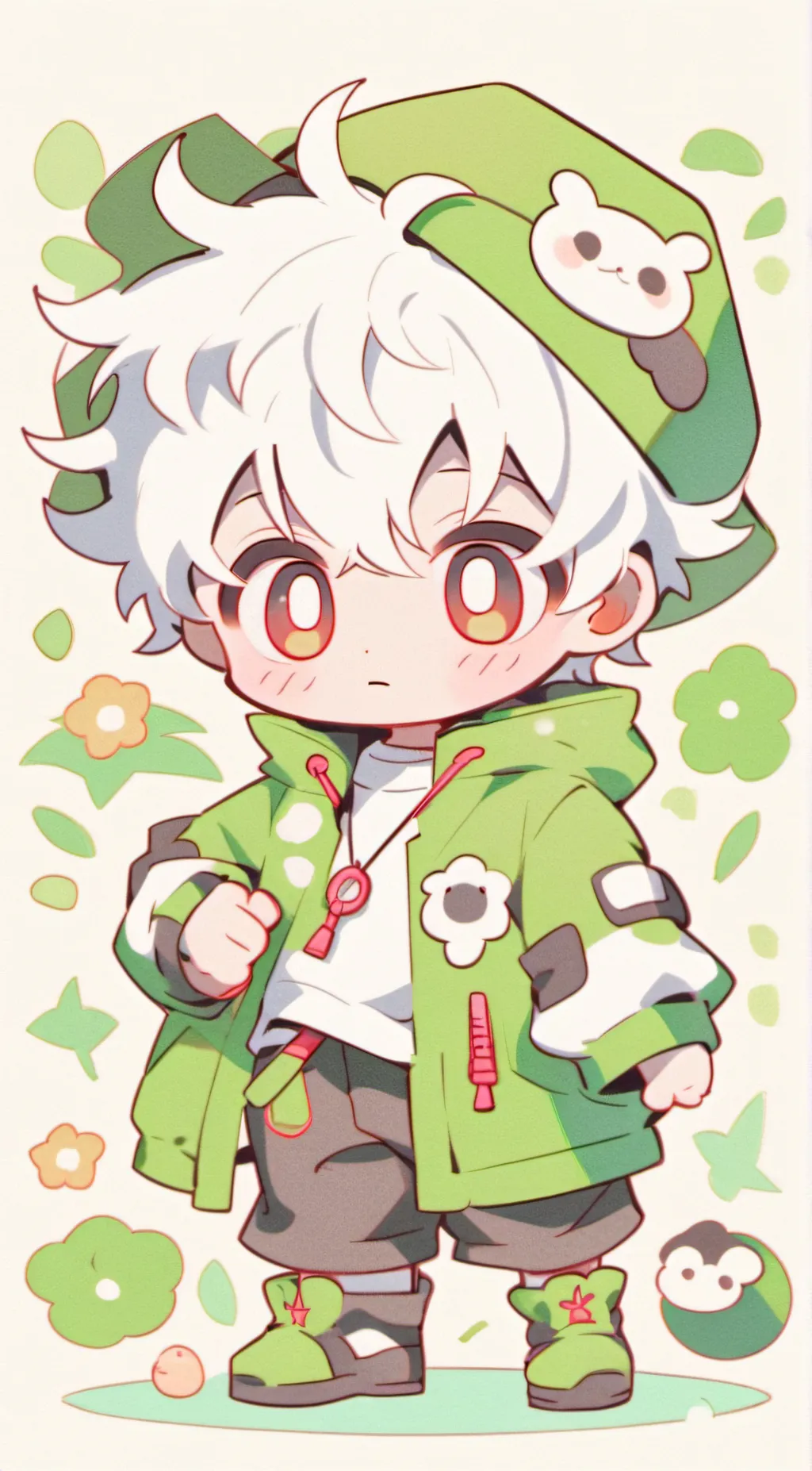 ai character: baby boy background