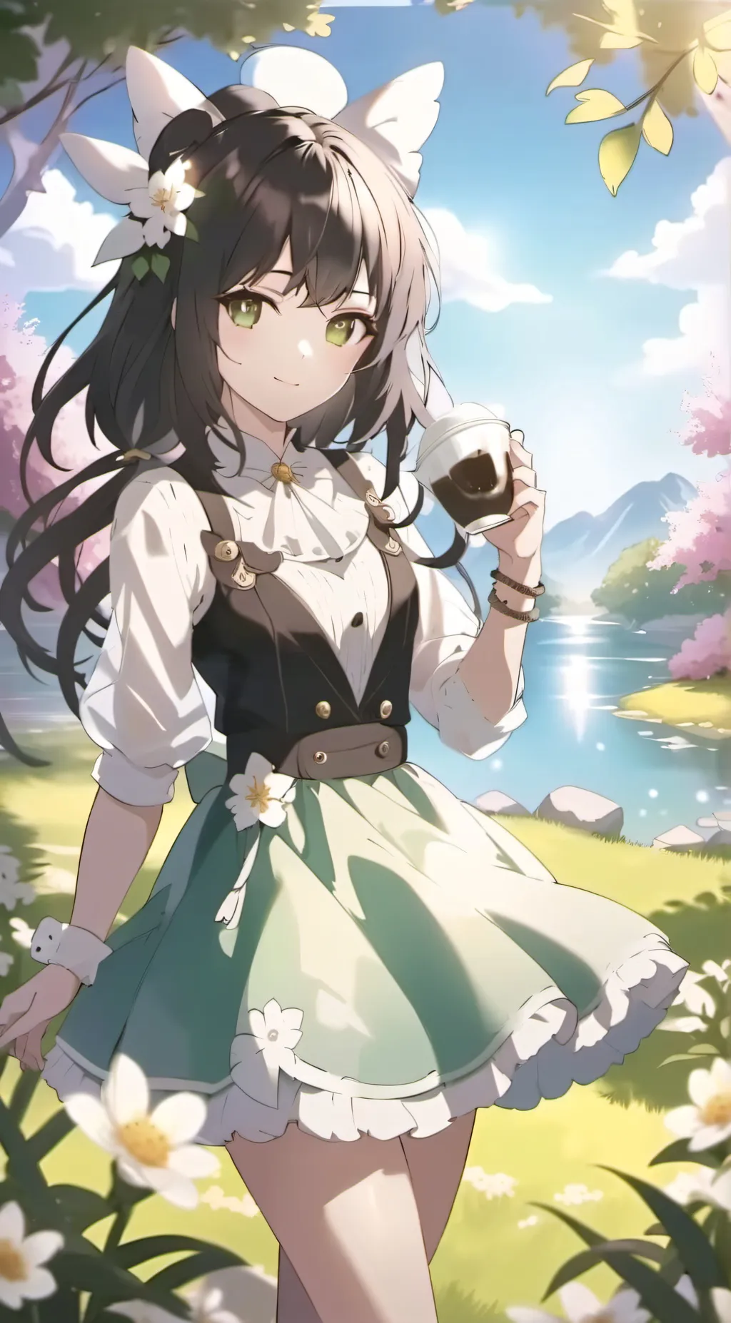 ai character: Rose background