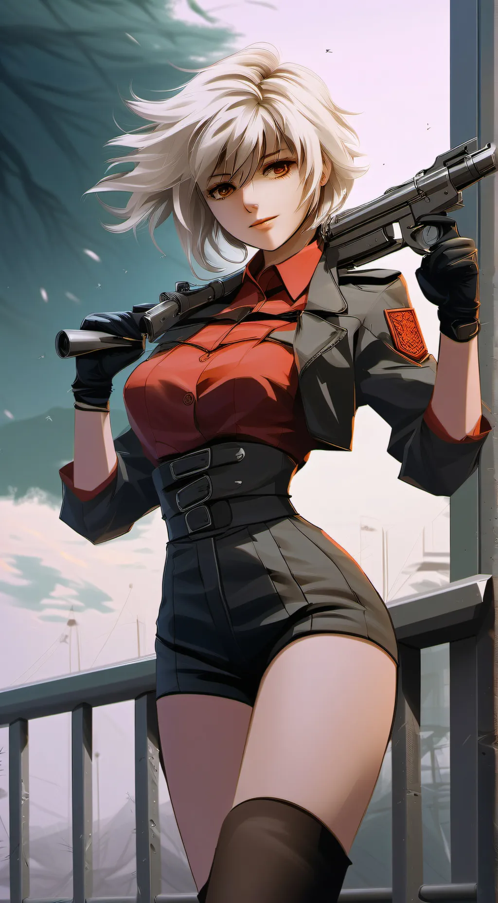 ai character: seras Victoria  background