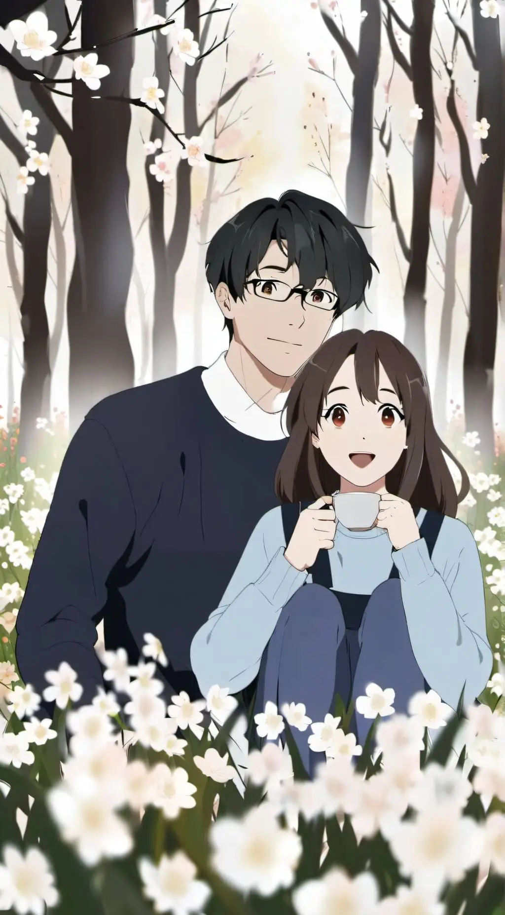 ai character: sun and moon show2 background