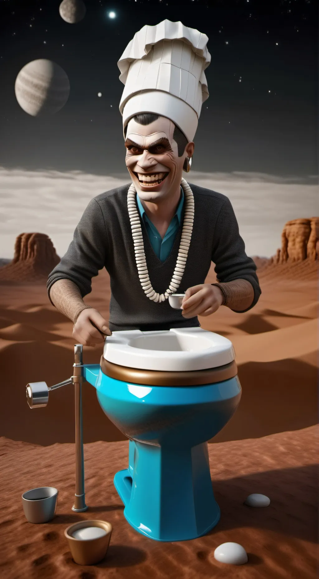 ai character: Skibidi toilet 74 background