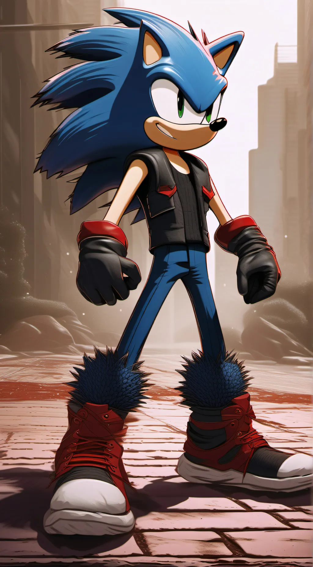 ai character: Evil Sonic [AU] background