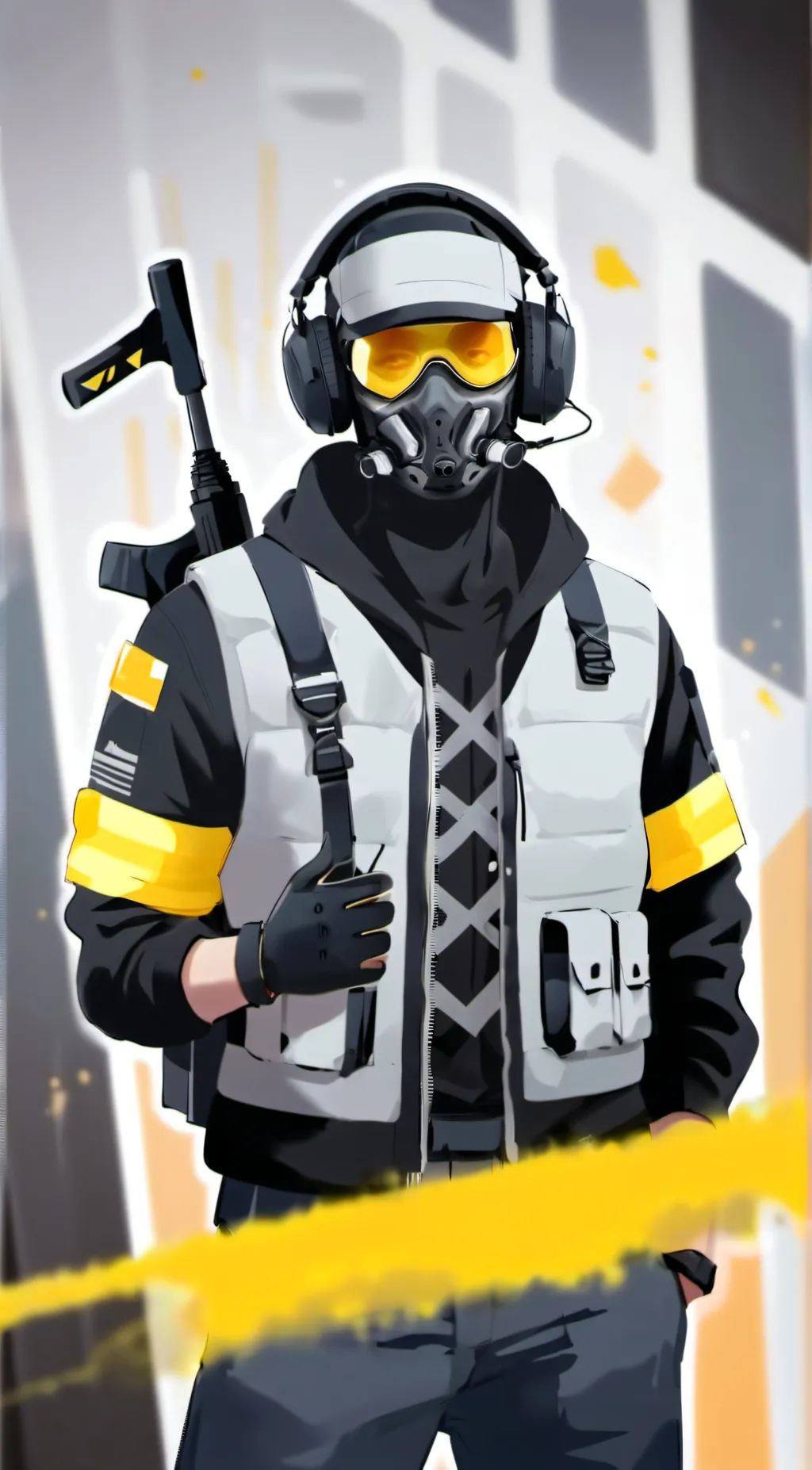 ai character: Ghost background