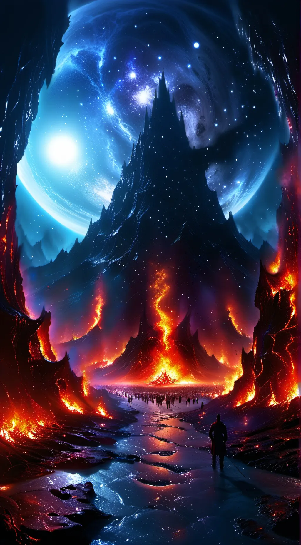 ai character: Demon life background