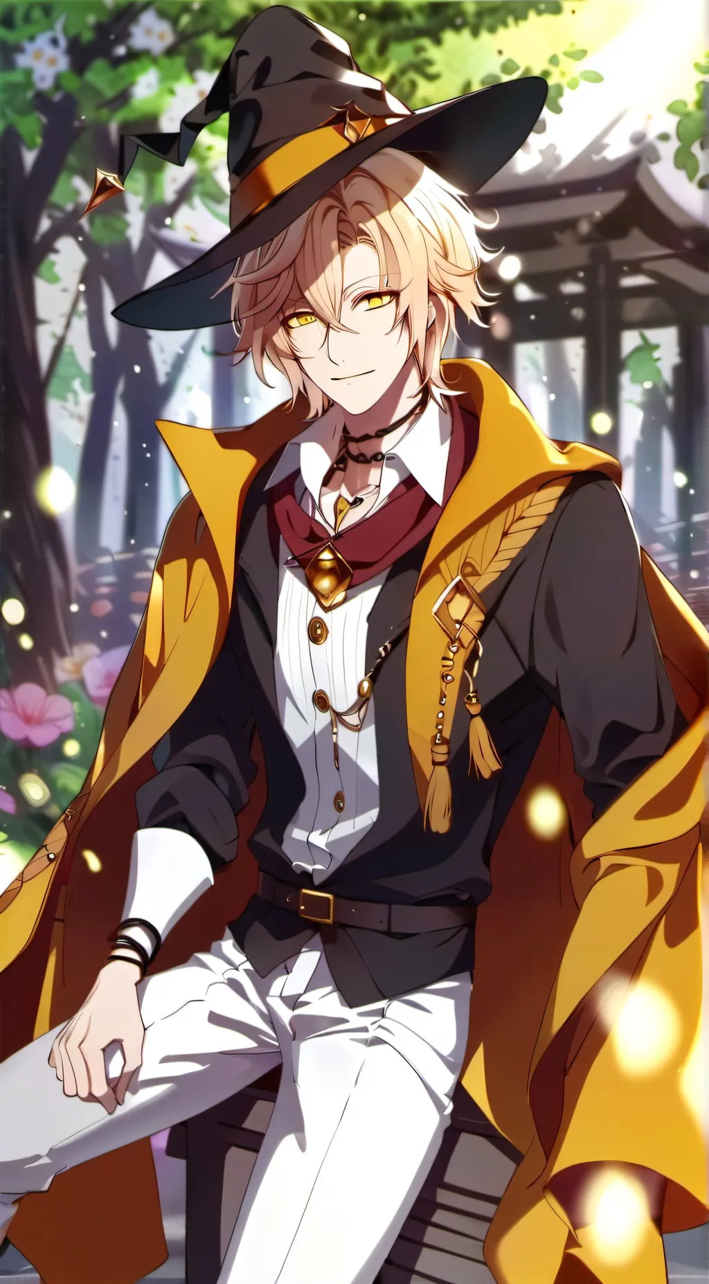 ai character: Sun background