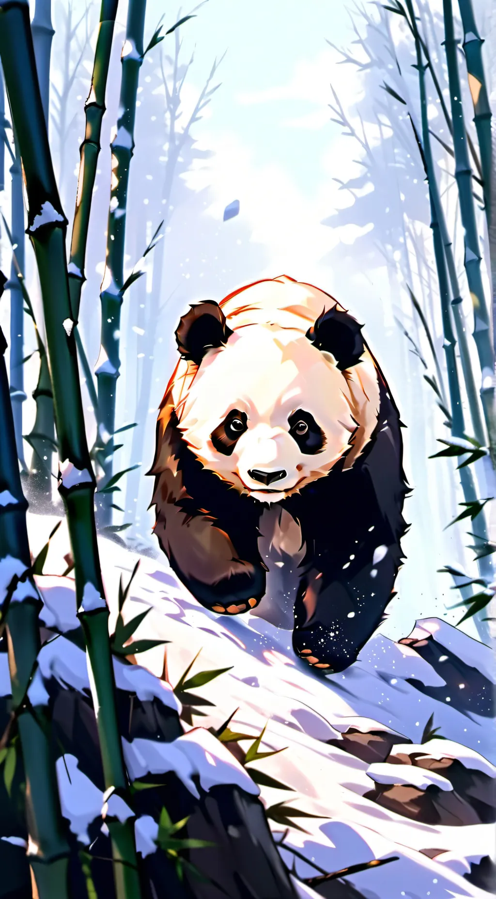 ai character: bamboo background