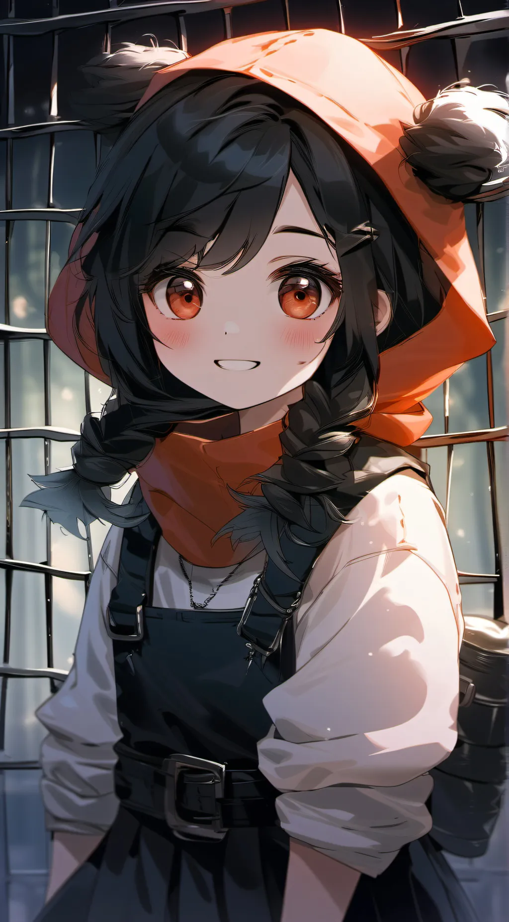 ai character: cute prisoner background
