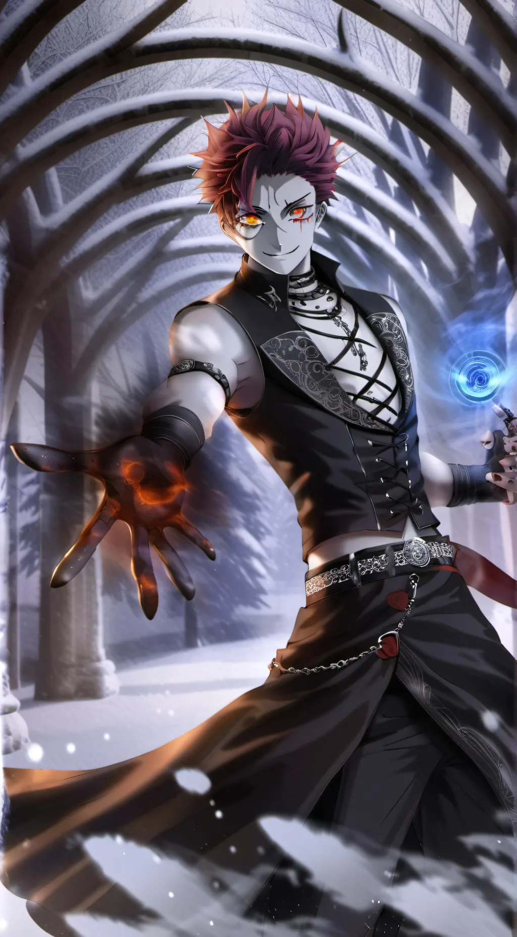 ai character: Akaza background