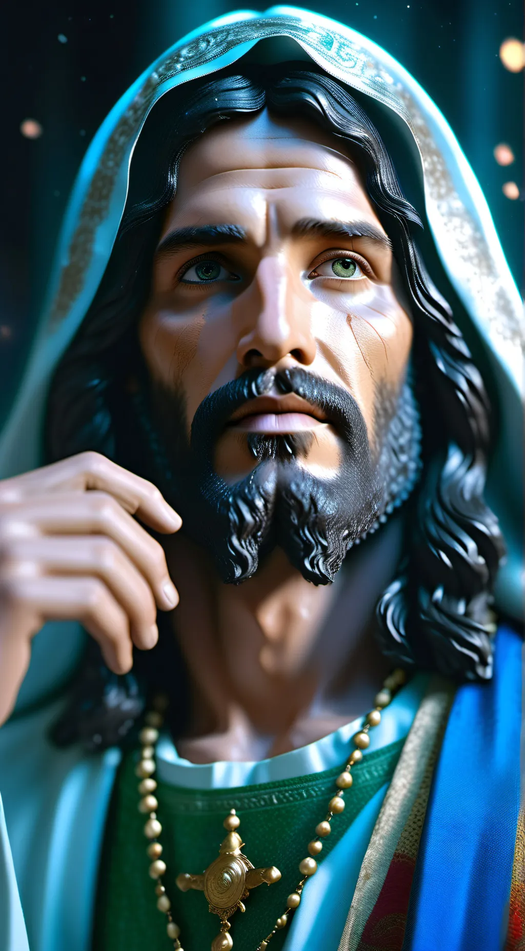 ai character: Jesus Christ background