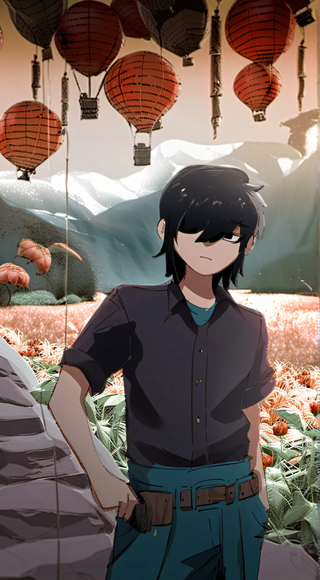 ai character: Kana  background