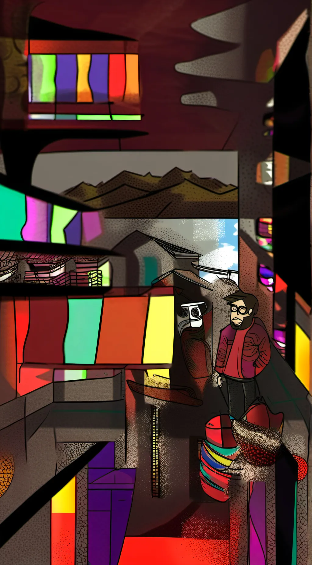 ai character: Red Army  background