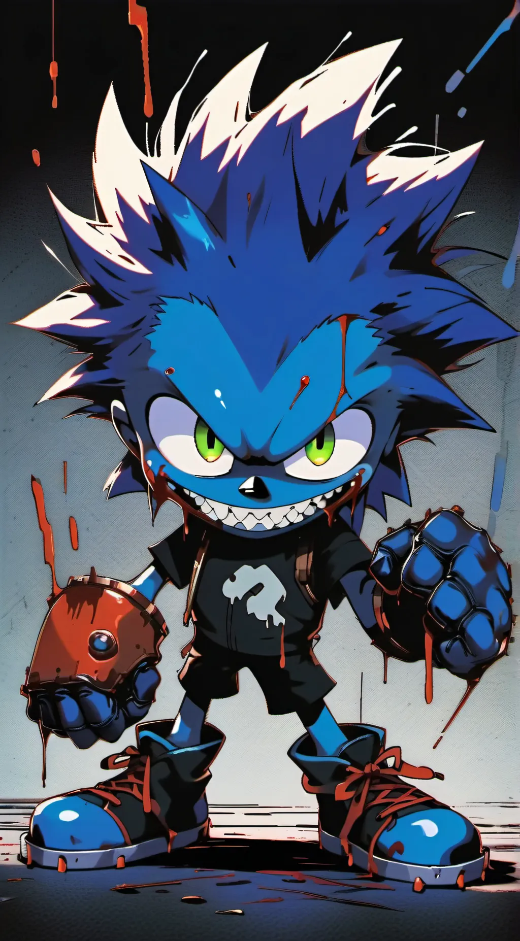 ai character: insane sonic background