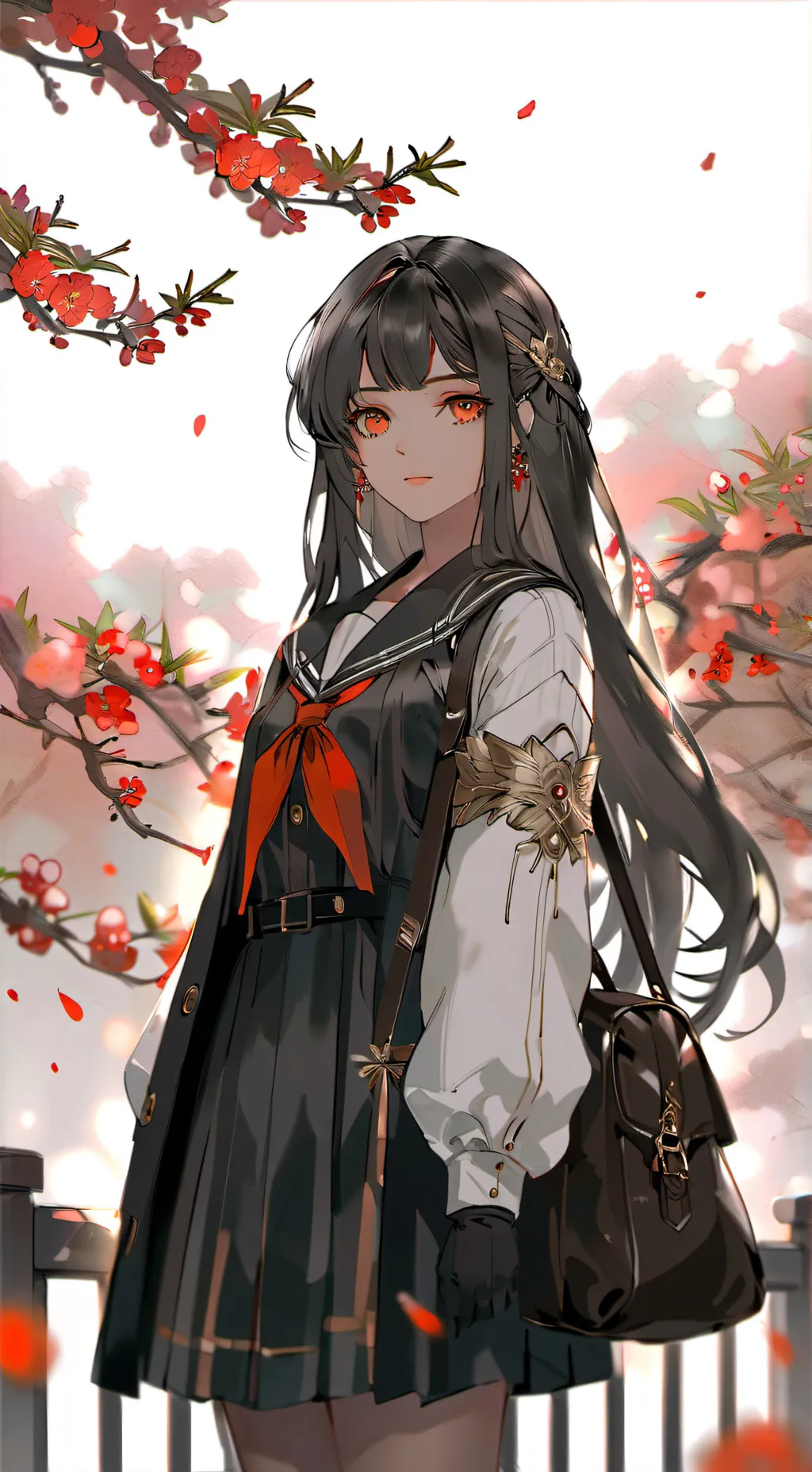 ai character: popular girl  background