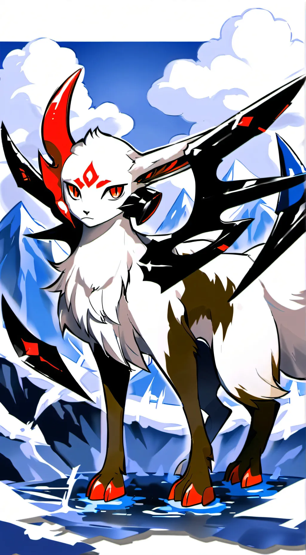 ai character: Shiny Absol background