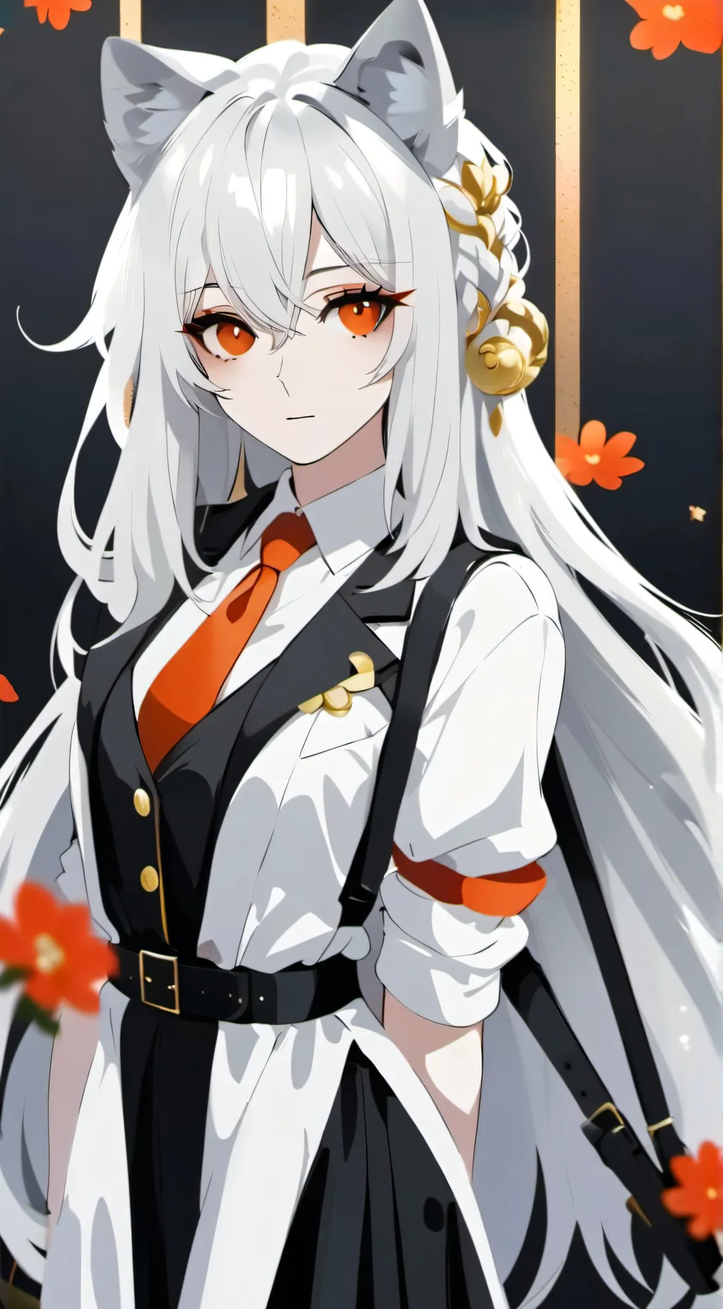 ai character: rose background