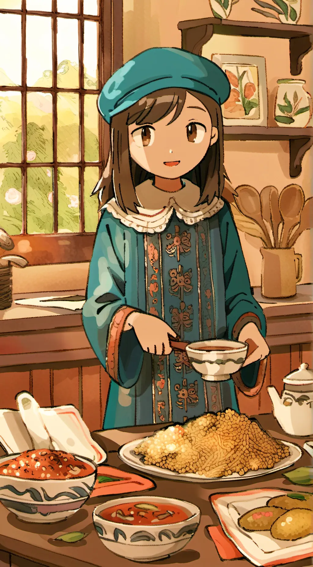 ai character: Maja background