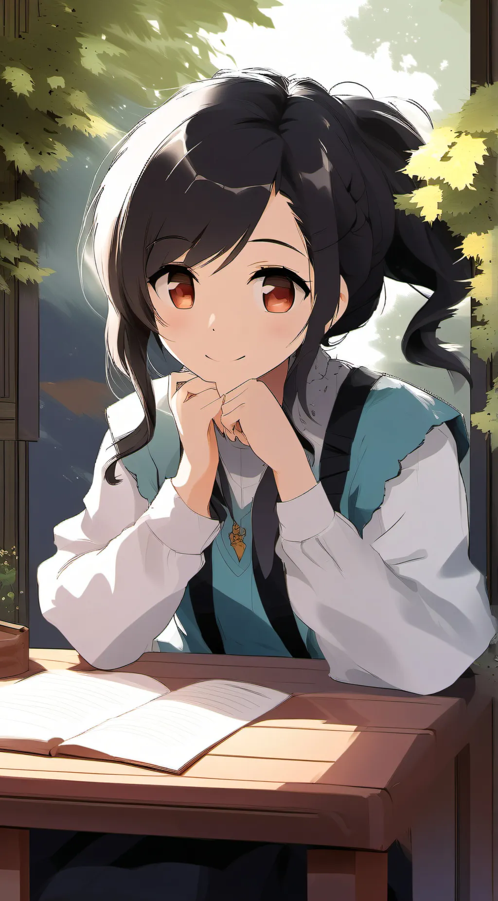 ai character: ella background