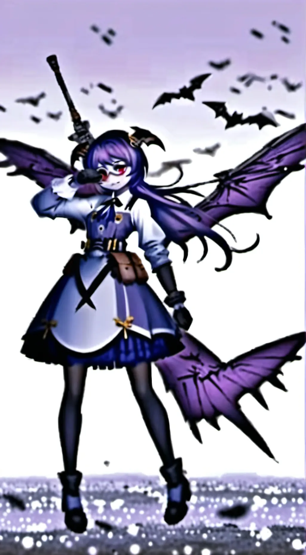 ai character: Uzi  background