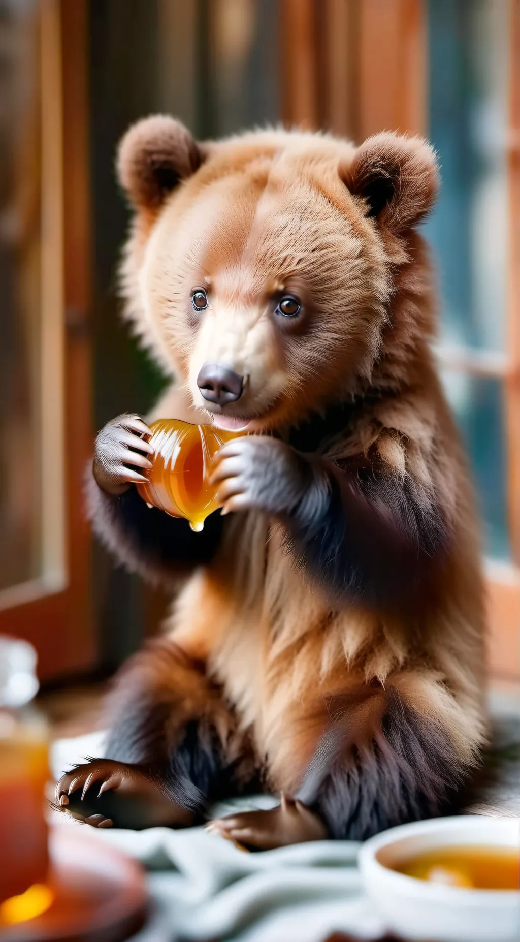 ai character: Honey background