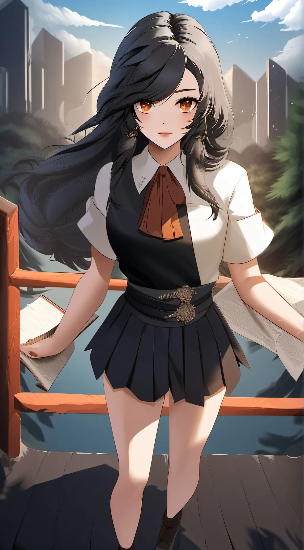 ai character: Ana Luiza  background