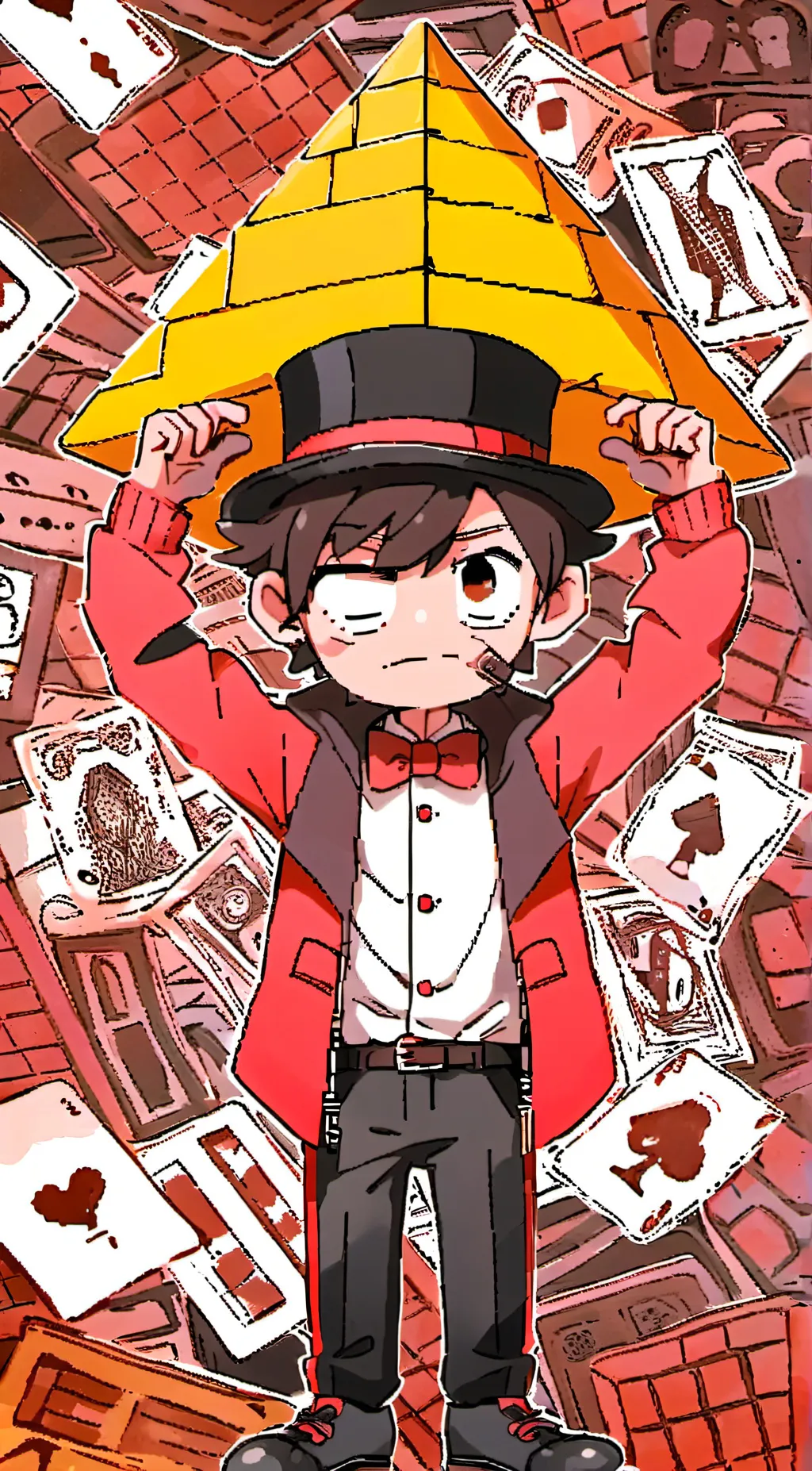 ai character: Bill cipher background