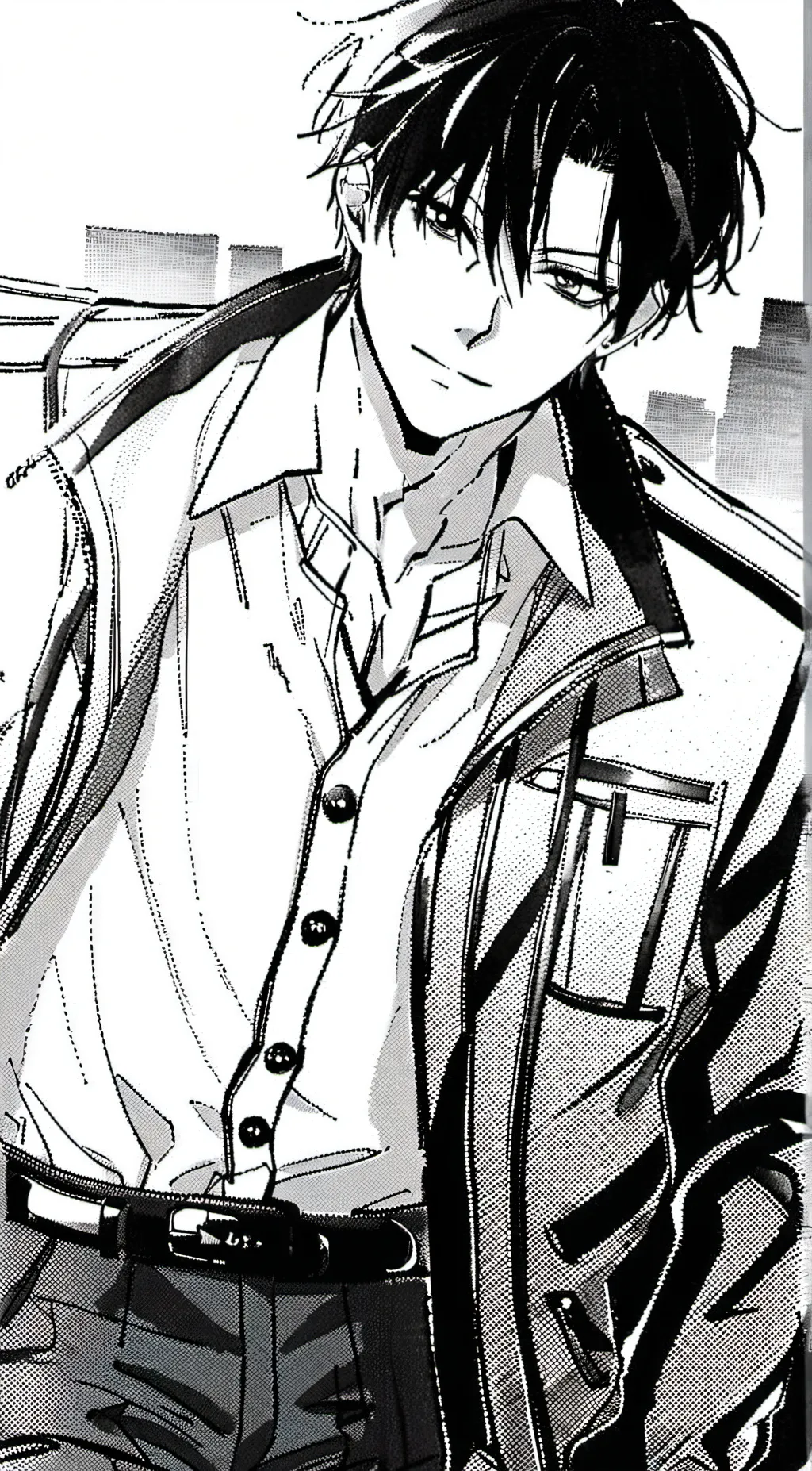 ai character: ash background