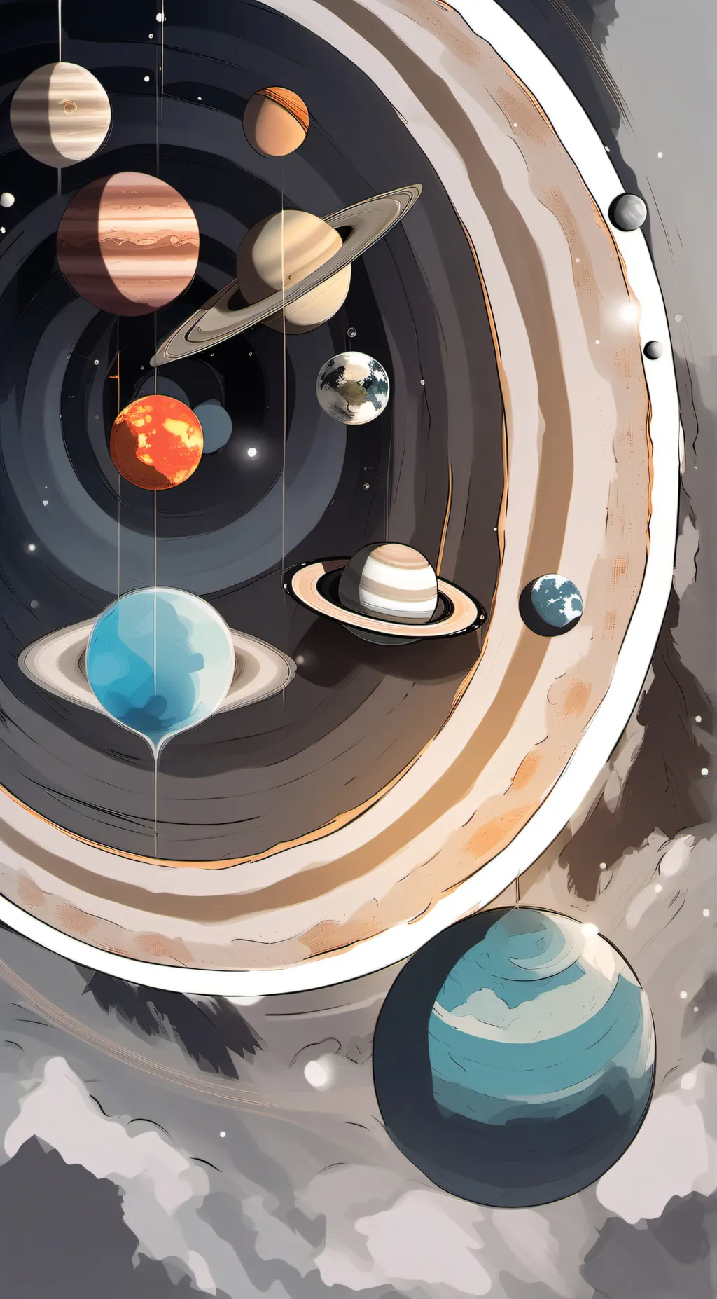 ai character: Solar people background