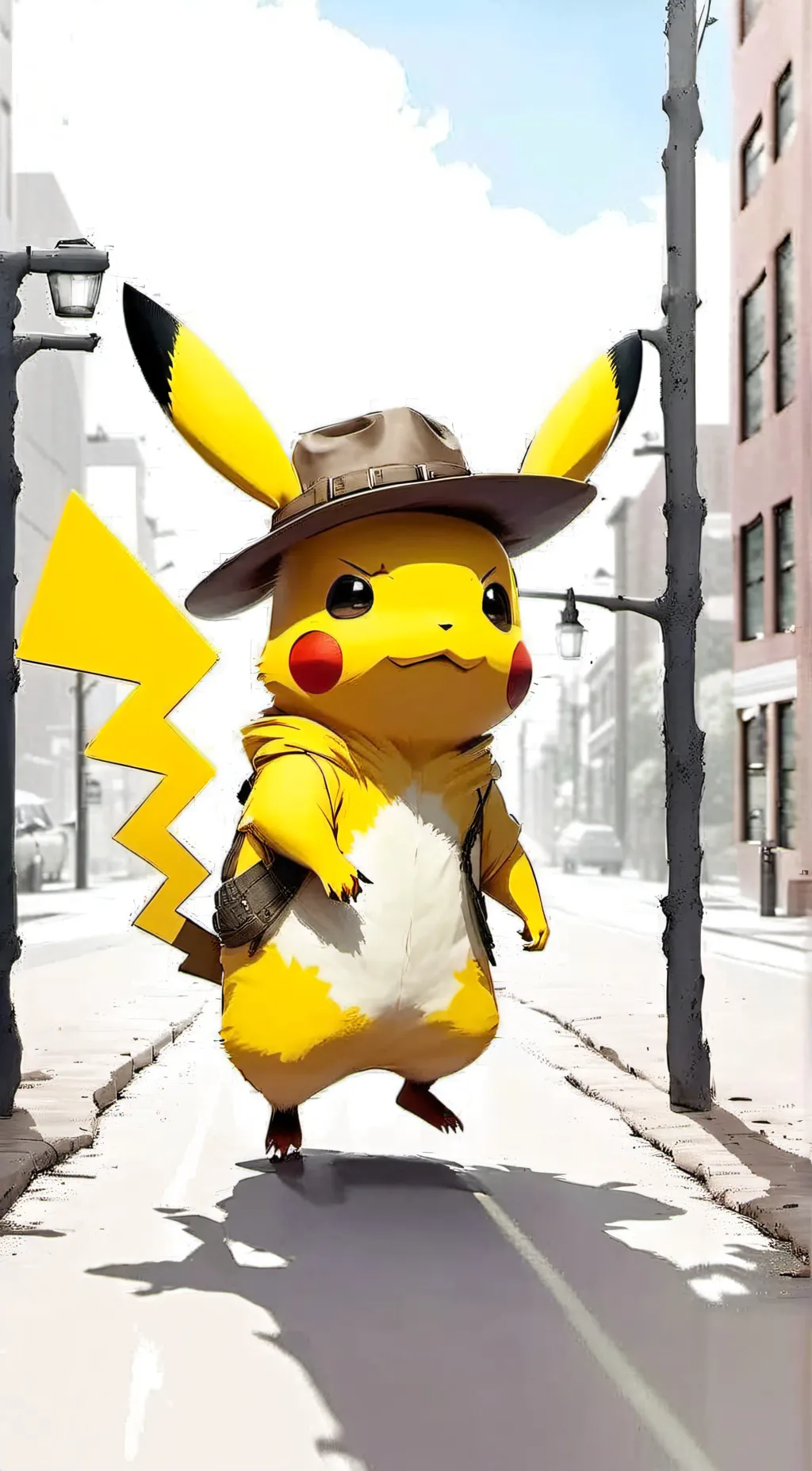 ai character: Clover the Pikachu background