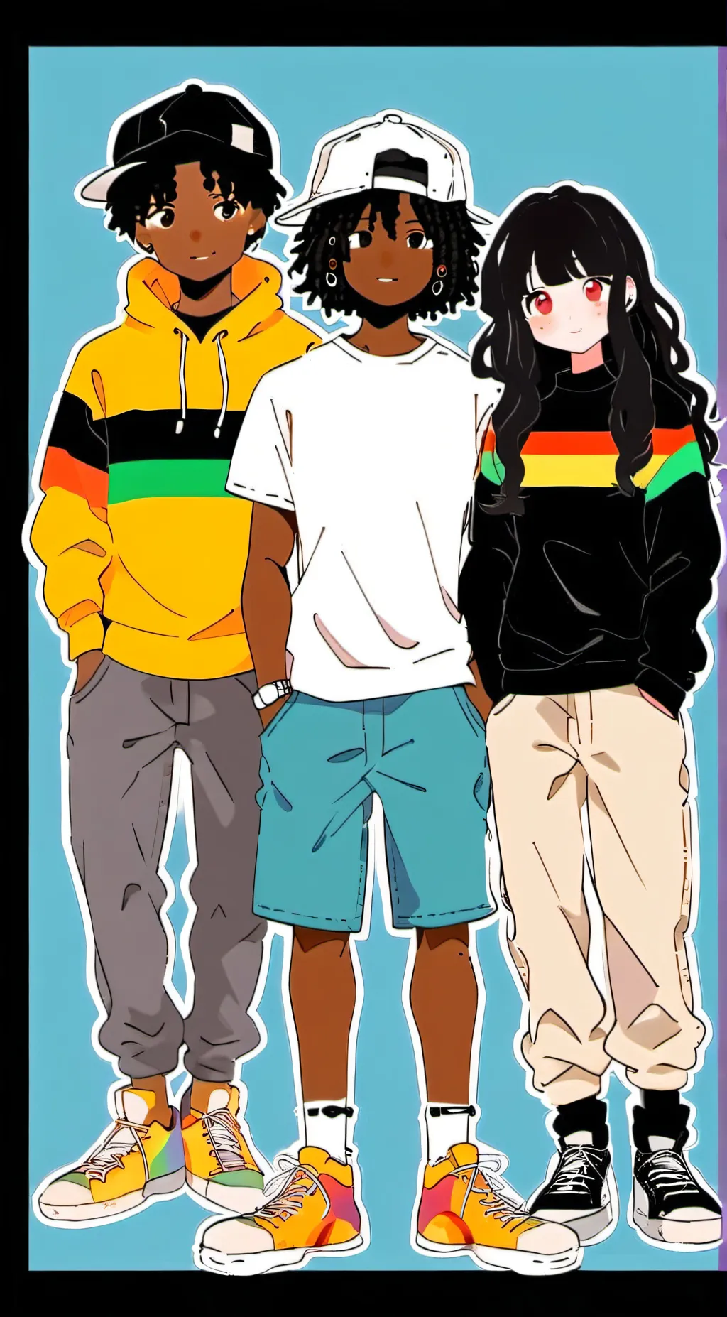 ai character: L’mar, and Araya background