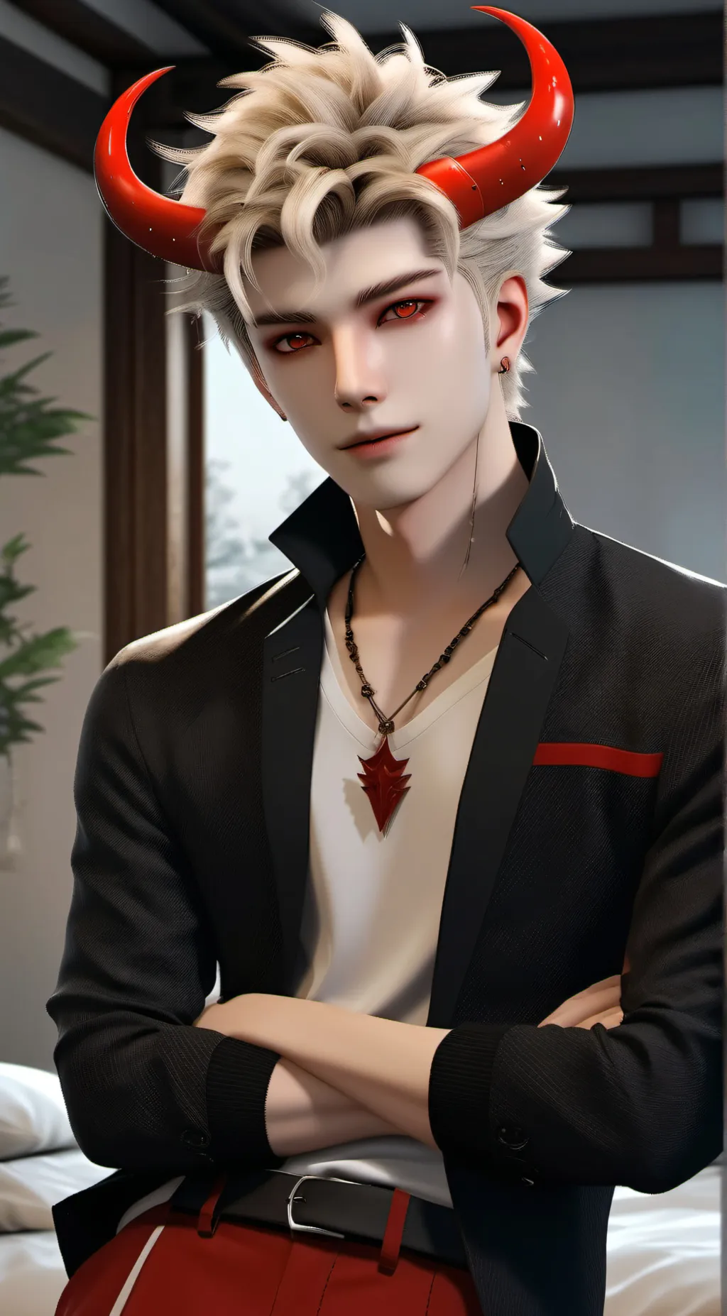 ai character: Ezicaveir (Devil) background