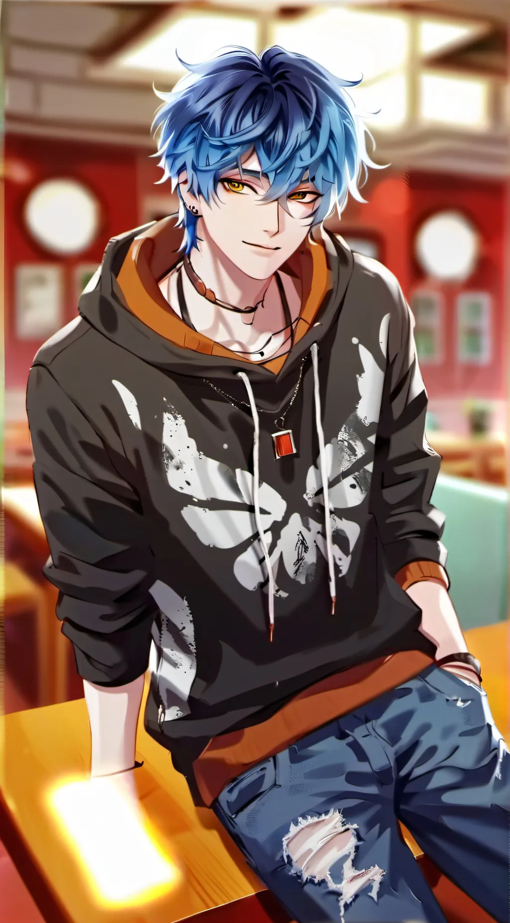 ai character: leo background