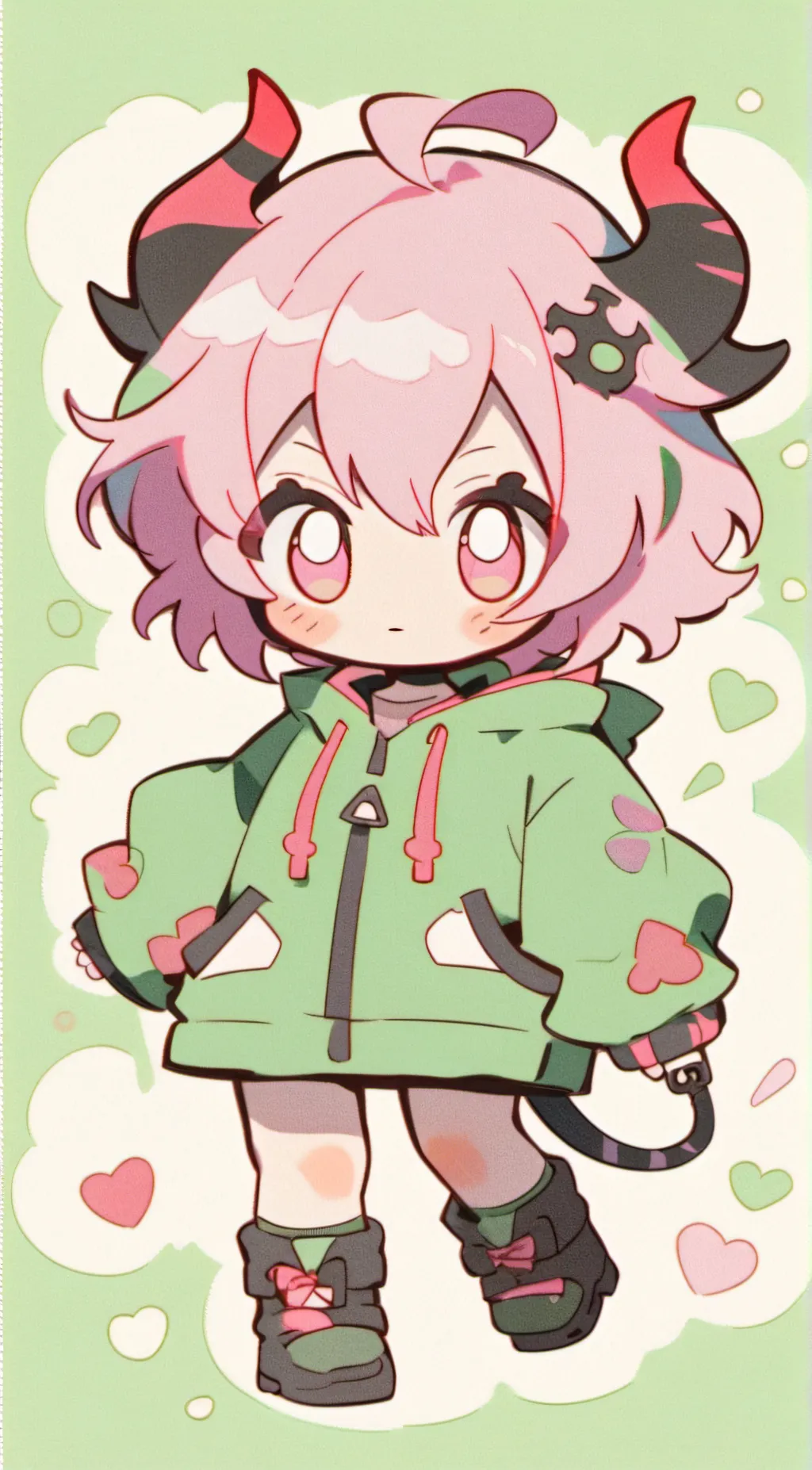 ai character: HH baby(Remake!!) background