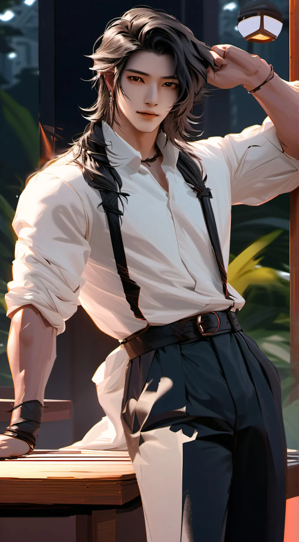 ai character: Lu shiyi and cheon background