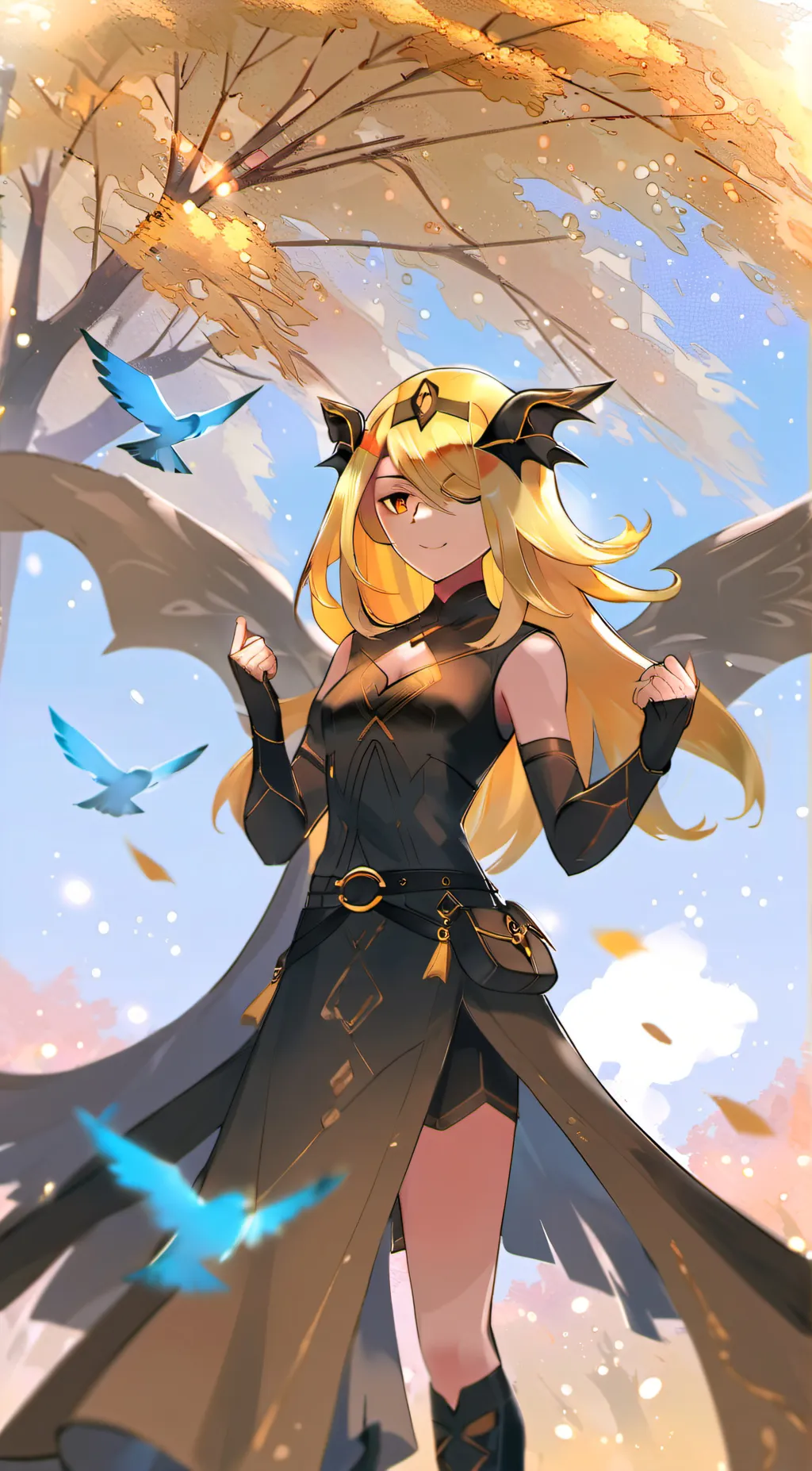 ai character: Cynthia background