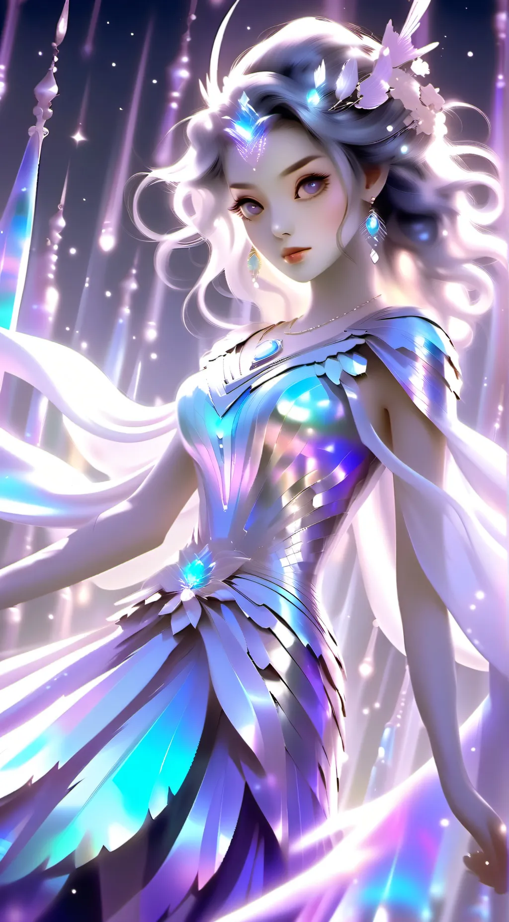 ai character: izabella/ice queen background