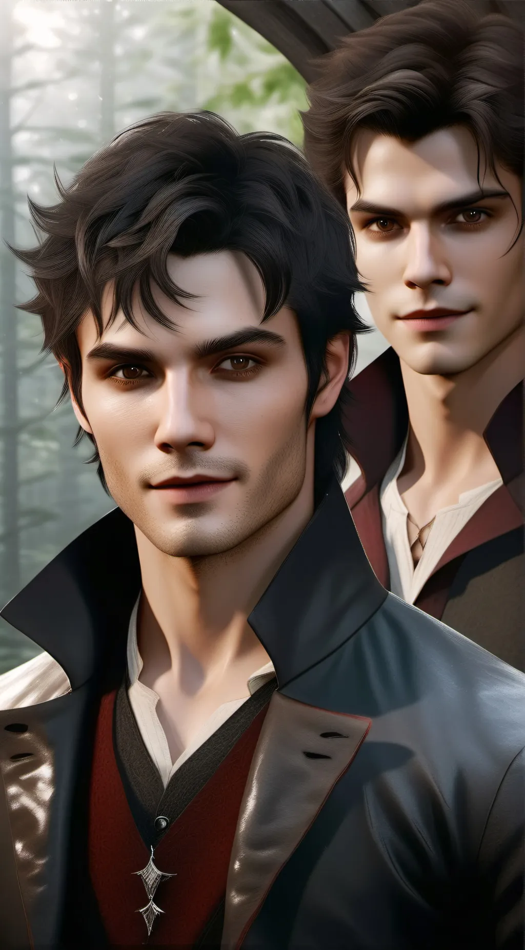ai character: Stephan and Damon background