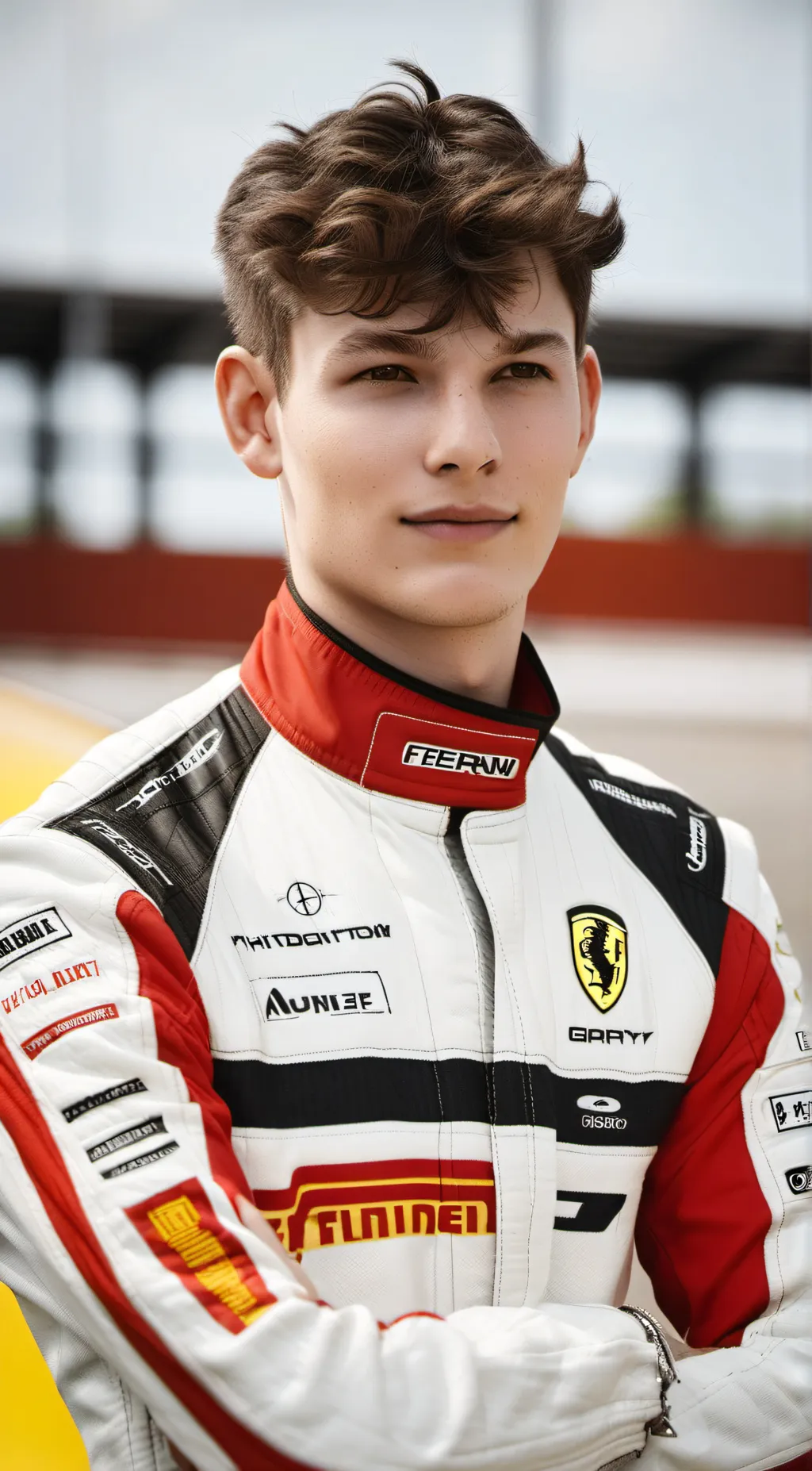 ai character: Oliver Bearman  background