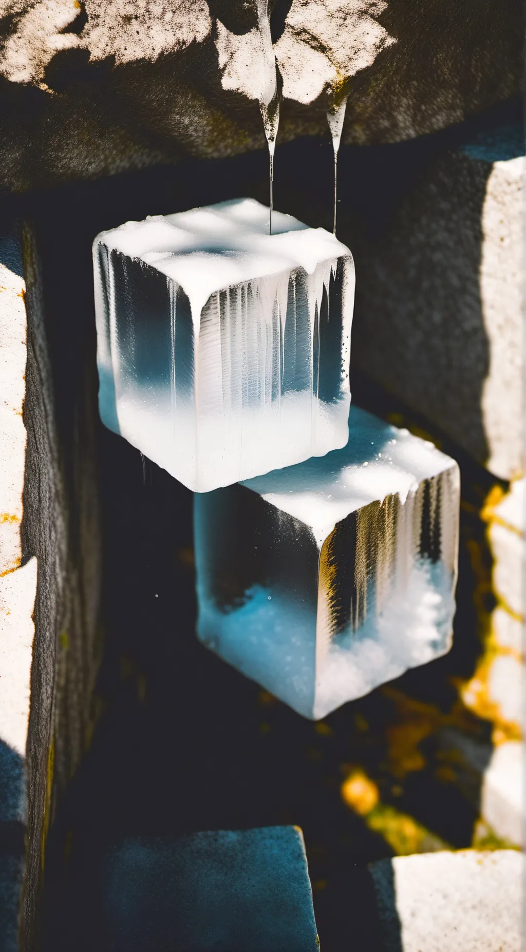 ai character: ice background