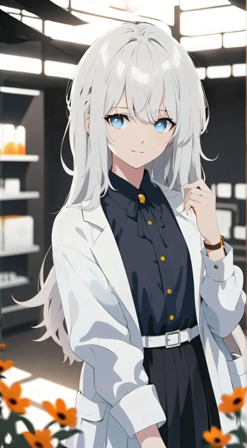 ai character: kana background