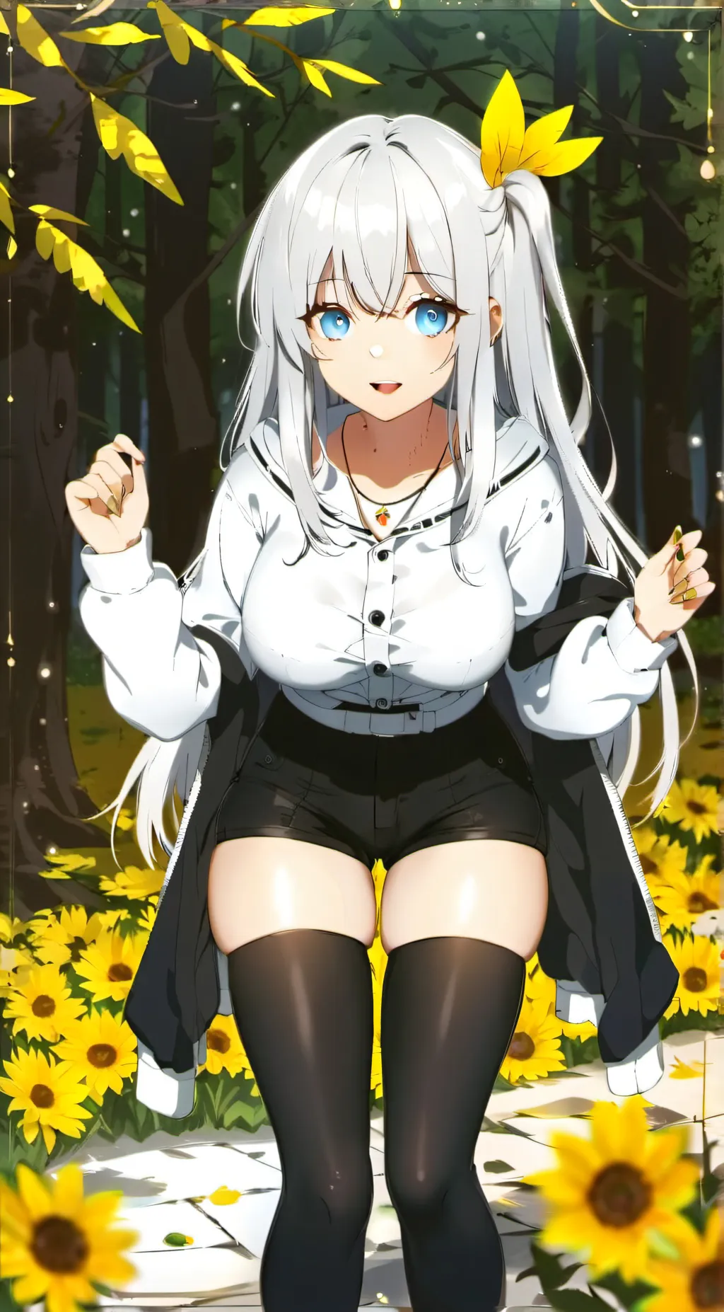 ai character: winter  background