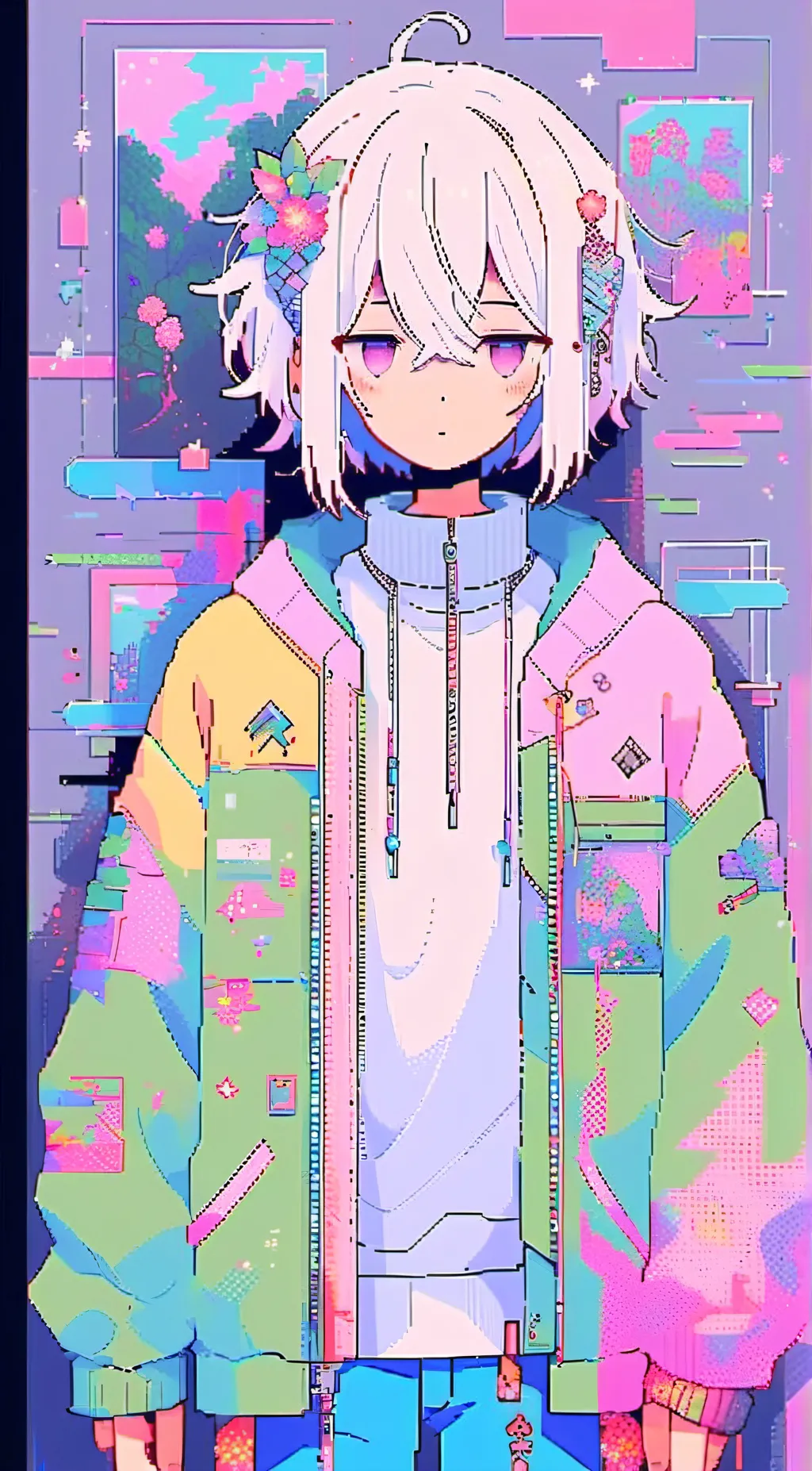 ai character: Zoey  background